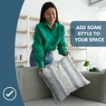 thumbnail image 4 of Americanflat 20"x20" Striped Pattern Throw Pillow with Premium Polyester - Navy, 4 of 8