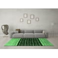 thumbnail image 3 of Ahgly Company Indoor Round Abstract Emerald Green Modern Area Rugs, 3' Round, 3 of 4