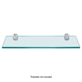 thumbnail image 6 of Dulles Glass 8" x 30" Rectangle Floating Glass Shelf - Shelf Only - Tempered - 3/8" Thick - Flat Polished, 6 of 11