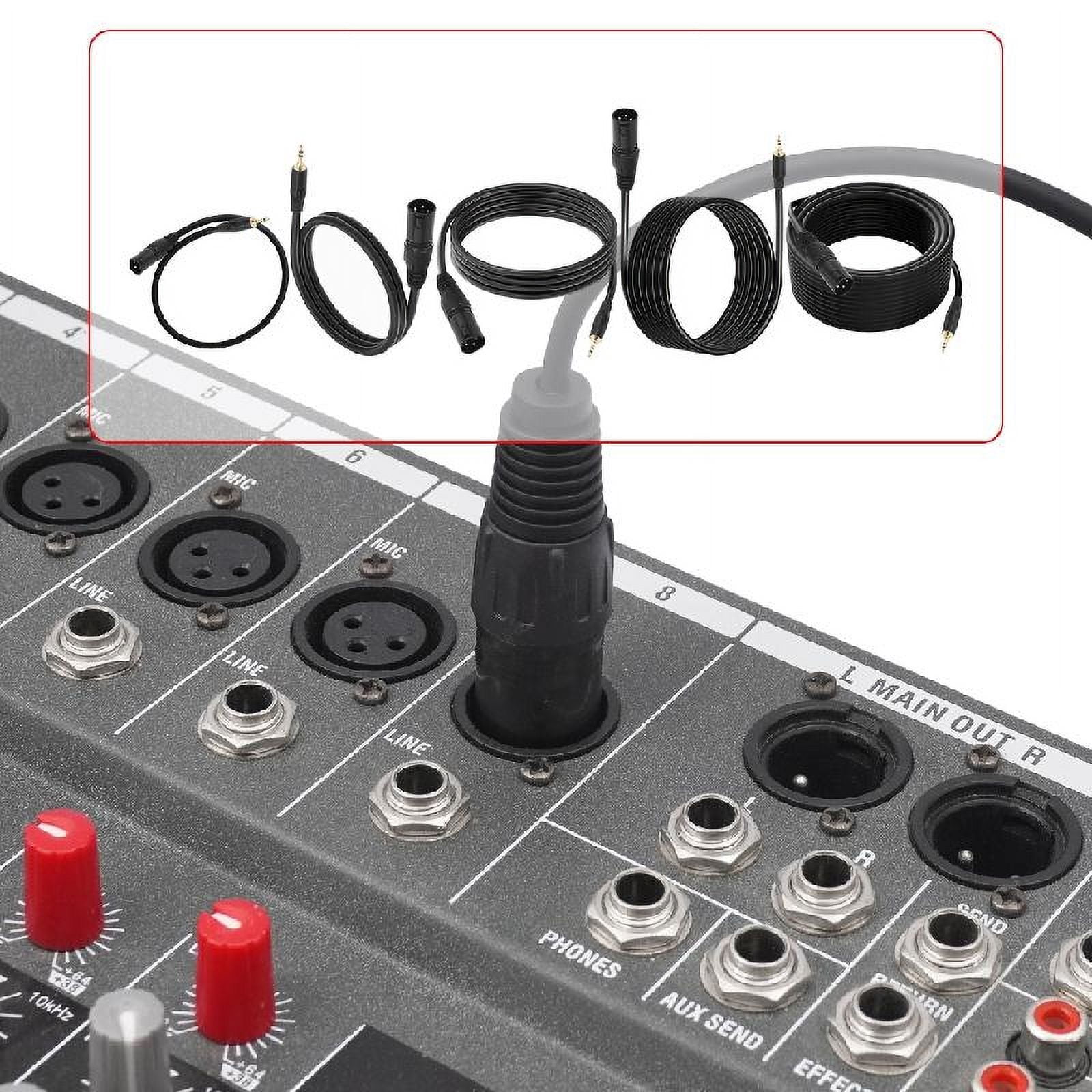 3.5mm TRS to 3Pin Male Cable Double Shielding for Microphones and Auditory Devices