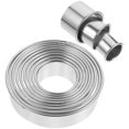 thumbnail image 1 of 12pcs Stainless Steel Muffin Rings Mousse Rings Non Stick Crumpet Saucing Rings, 1 of 9