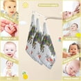 thumbnail image 3 of SKYSONIC 5 PCS Winter Beige Cat Unique Baby Muslin Washcloths, Lighting Christmas Tree Face Towel Burp Cloths Ultrasoft Absorbent Cotton Bath Wipes Towels for Newborn Boys Girls, 3 of 7
