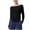 Black, variant on zbxnLI Women's Workout Tops Boat Neck Long Sleeve Shirts Soft Tank Basic Tees Athletic T-Shirts