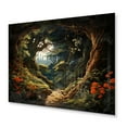 thumbnail image 2 of Designart "Enchanted Forest Path" Tunnels Metal Art Print, 2 of 5