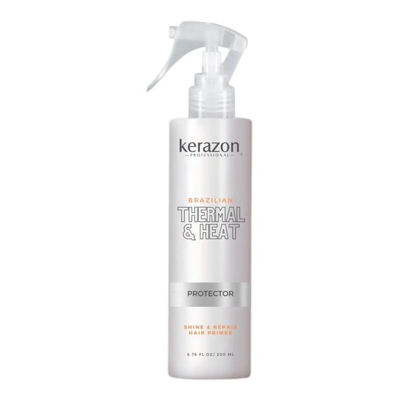Kerazon Brazilian Thermal & Heat Hair Primer Protectant - Anti-Frizz - Detangling 6.76fl.oz