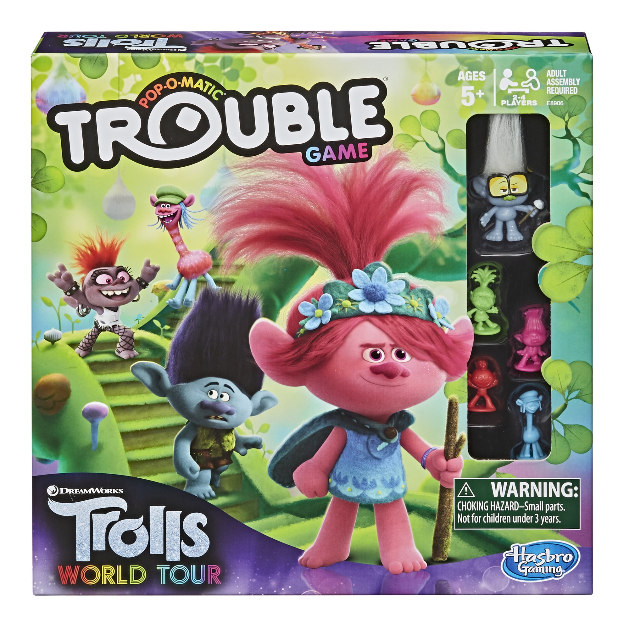 Monopoly Junior DreamWorks Trolls World Tour Edition Board Game for Kids Ages 5 and Up 