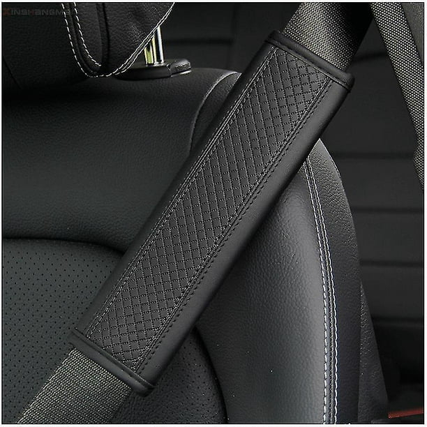 Housse de ceinture de sécurité de voiture en cuir PU ceinture de sécurité  couverture d'épaule Protection respirante ceinture de sécurité rembourrage  accessoires intérieurs automatiques 