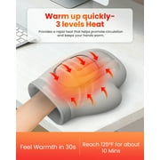 Comfier Upgrade Cordless Hand Massager with Heat, Compression Hand Massage Machine for Arthritis Carpal Tunnel Relief, Gift for Mothers Day