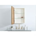 thumbnail image 4 of Metal mirror medicine cabinet 20 inch x 28 inch in Brass, 4 of 5