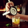 thumbnail image 4 of Colador de barra antideslizante de acero inoxidable Pulido Polidado Polidado Filtro de vino de hielo para uso doméstico interior Herramientas de bartending de plata seitruly  HA010901-03, 4 of 7