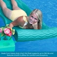 thumbnail image 5 of VOS Wavy Swimming Pool Lounger-Premium Ultra Buoyant Foam Mat for Adults - Pool Floats Accessory for Relaxing in Pools, Lakes, Beaches and Water Parks - UV & Chlorine Resistant (Seafoam Blue), 5 of 8