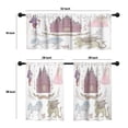 thumbnail image 4 of LALILO Kitchen Curtains and Valances Set of 3 36" Fairy Tale Window Treatment Tiers for Window Decor, 4 of 5