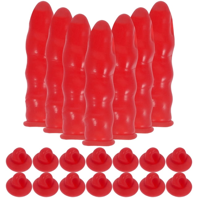 FUTUREORYY 30Pcs Caulk Tube Sealing Caps Red Rubber Portable Caulking Saver Caps for Effective Seal Use