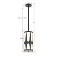 thumbnail image 5 of Crystorama Royston 1 Light Black Pendant - 7"W x 14"H x 7"D, 5 of 11