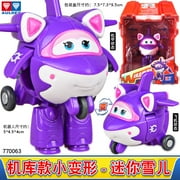 New Hot Super Wings 2" Scale Mini Transforming Anime Deformation Plane Robot Action Figures Transformation Toys Gifts For Kids