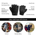 thumbnail image 5 of INBIKE Half-Finger Bicycle Gloves Unisex MTB Biking Gloves Black, 5 of 7