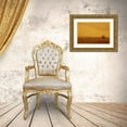thumbnail image 3 of Anon, Ellen 32x23 Gold Ornate Wood Framed with Double Matting Museum Art Print Titled - China, Badain Jaran Dune and trees by a lake, 3 of 4