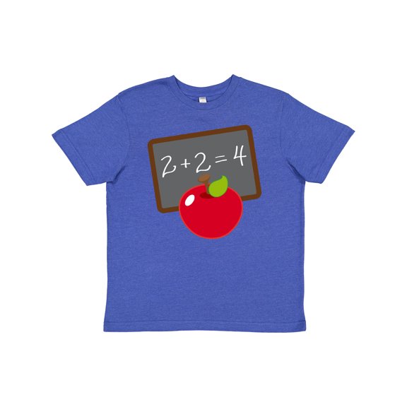 Inktastic Chalkboard And Apple School Youth T-Shirt