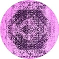 thumbnail image 1 of Ahgly Company Indoor Round Persian Pink Bohemian Area Rugs, 3' Round, 1 of 4