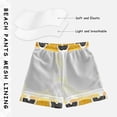 thumbnail image 5 of Orange Color Pattern Boys' Swim Trunks Beach Pool Shorts Quick Dry Soft Fabric Classic Fit, 5 of 8