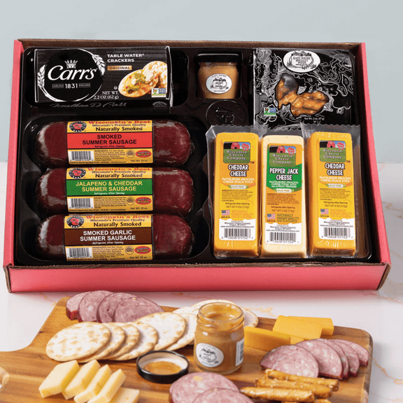 Ultimate Cheese Gift Box - Great for Gifts & Charcuterie Boards - Low Carb, High Protein, Keto-Friendly