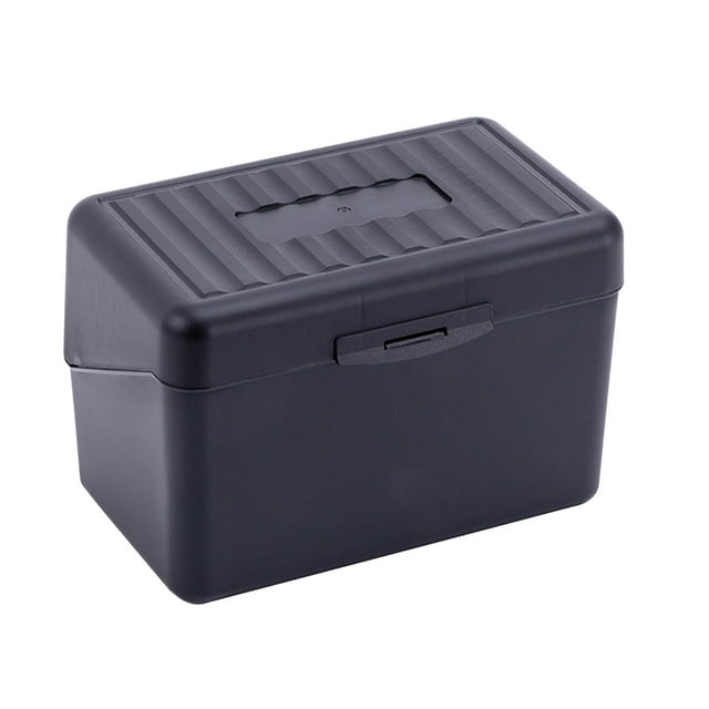 IMENGL Liquidation! Boîte de Rangement pour Cartes d'Index, Boîte de Cartes Flash, Organisateur d'Index S Noir