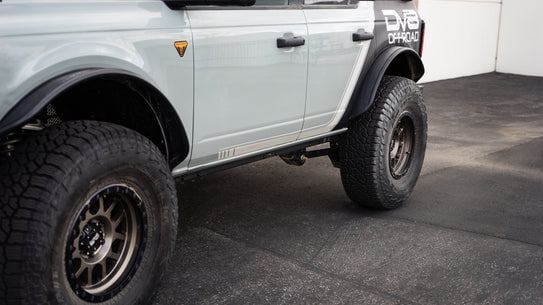 Pinch Weld Covers for 2021-2024 Ford Bronco 4-Door | Covers Up Unsightly Pinch Weld | Bolt-On Installation | Micro-Texture Black Powder Coat | DV8 Offroad