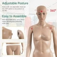 thumbnail image 4 of FDW 69"H Polypropylene New Female Mannequin with Stable Stand, Perfect for Display, 4 of 7