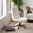 thumbnail image 1 of HOMYLIN Reclinadoras Sillon Individual, Sillas de Exterior Estilo Minimalista Patas de Metal Silla de Comedor Silla giratoria sofá Individual para Patio Cafe Chatear, Beige, 1 of 6