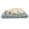 thumbnail image 1 of Floral Pet Bed, Abstract Cold Colored Flower Petals Pattern with Circling Blooms on Vertical Stripes, Resistant Pad for Dogs and Cats Cushion with Removable Cover, 24" x 39", Multicolor, by Ambesonne, 1 of 4