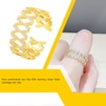 thumbnail image 4 of Sonducket Anillo de apertura para mujer, decoración de diamantes de imitación de cobre, anillos de moda, decoraciones para manos, joyería chapada para Ropa, zapatos y accesorios Miscelánea Sonducket AP014804-00, 4 of 6