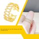 thumbnail image 4 of Sonducket Anillo de apertura para mujer, anillos de decoración de diamantes de imitación geométricos de cobre, decoraciones de mano ajustables, joyería Ropa, zapatos y accesorios Miscelánea Sonducket AP014804-00, 4 of 6