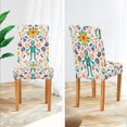 thumbnail image 3 of Yayeee 2 Pack Dining Chair Covers Stretch Parson Chairs Slipcovers Seat Protector, Abstract Floral, 3 of 6