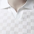 thumbnail image 4 of Qiyinn Men's Solid Color Short Sleeve Turn-Down Collar Casual Business Top T-Shirt, 4 of 6