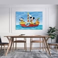 thumbnail image 3 of Mickeys Mouse And Friends Donald-Duck Sailboat Canvas Wall Art Prints Poster Gifts Photo Picture Painting Posters Room Decor Home Decorative 08x12inch(20x30cm), 3 of 6