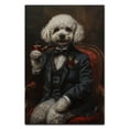 thumbnail image 3 of Hudo Bichon Frise Painting Gentleman Style on Canvas, Bichon Frise Vintage Costume Style Animals Posters For Home Decorations, Living Room, Bathroom Decor, 3 of 5