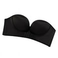thumbnail image 1 of Strapless Front Buckle Bra Wirefree Push Up Non Slip Invisible Women Bra Underwear New, 1 of 9