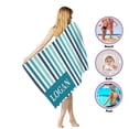 thumbnail image 2 of AISENIN Custom Beach Towels Personalized Beach Towel with Name Custom Travel Beach Pool and Bath Towels for Kids Adults Boys Girls Stripe Pattern Design Beach Towel, 2 of 5