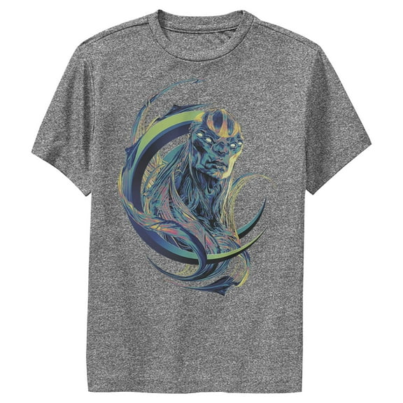 Boy's Marvel Eternals Kro Colorful Performance Graphic Tee Charcoal Heather Small