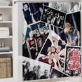 thumbnail image 5 of 5 Seconds of Summer 5Sos 4PCS Bathroom Sets Shower Curtain Sets with Toilet Lid Cover, U-Shaped Mat And Bath Mat, 5 of 8