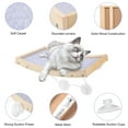thumbnail image 3 of Cat Window Perch, Cat Hammock Window Seat with Strong Suction Cups, Window Mounted Cat Bed, Weighted Up to 40lb, 3 of 6