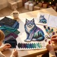 thumbnail image 6 of DIY Embroidery Kit for Beginners, Forest Wildlife Hand Stitching Kit Complete Supplies, Embroidery Kit for Adults Kids Handmade Gift, Forest Embroidery Kit for Wall Decor Craft Gift, 6 of 7