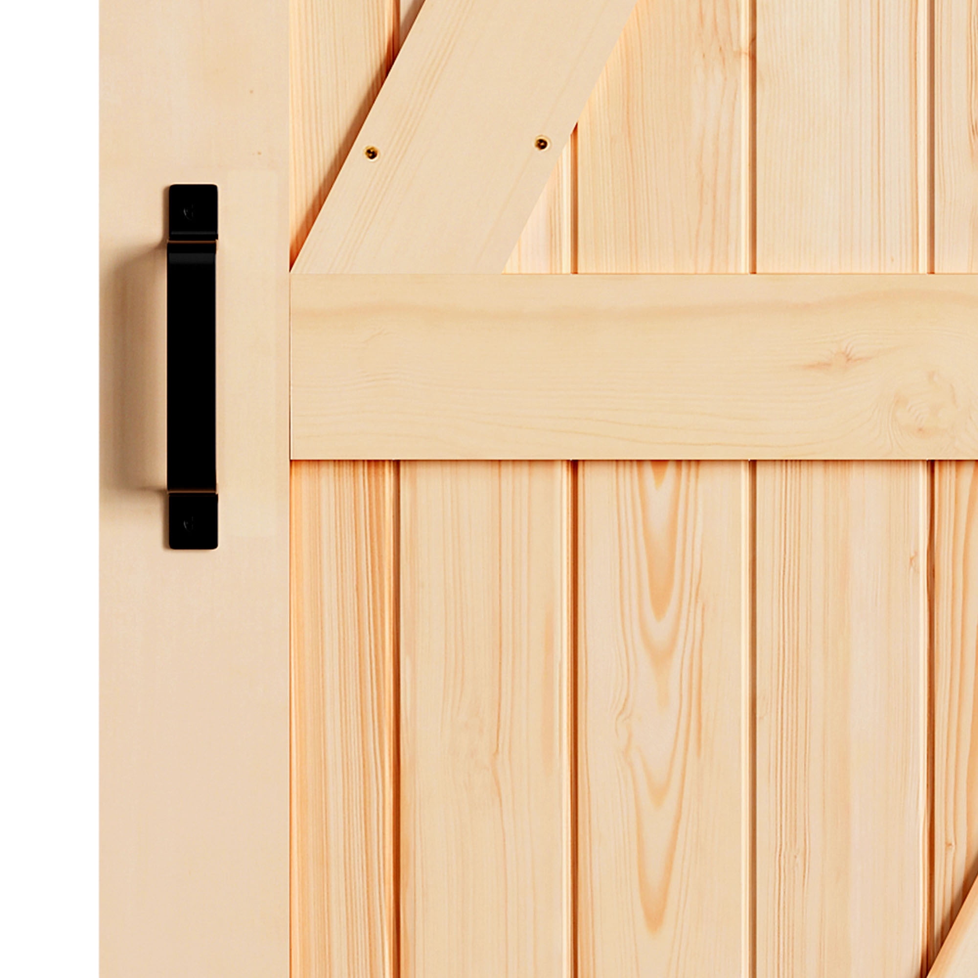 Uforic 42" x 84" Wood Sliding Barn Door Interior Door, Natural