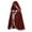 White, variant on JOANKDMI Gothic Vampire Costume Hooded Cape Unisex Adult Elegant Velvet Cloak with Lace Trim and Ribbon Tie for Spooky Halloween Party Dress Up Outfit
