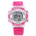 thumbnail image 2 of NovaStitch Men's Digital Sports Watch with Silicone Band, Electronic Wrist Watch with Large Number Display, Stopwatch Watch for Running - Rose Red, 2 of 7