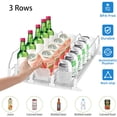 thumbnail image 3 of Bigking Automatic Can Dispenser for Fridge, 15 In Refrigerator Canned Drink Dispenser, Self-Pushing Fridge Drinks Organizer, 3 Rows , White, 3 of 14