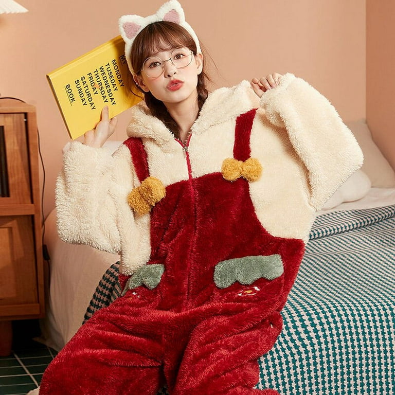 Adult Onesie Pajamas Slim Fit Flannel Cosplay Animal Halloween Slee