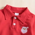 thumbnail image 7 of Tisuna Kids Boy'S Long Sleeve Halloween T Shirts Relax Fit Lapel Collar Santa Print Tops Toddler Festival Party Fall Outfits Size 2-3 Years, 7 of 7
