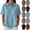 #02 Sky Blue, variant on Women's Loose Polo Shirt Collared Waffle Knit Tops Short Sleeve Button Placket Soft Breathable Lightweight Versatile Tee, #02 Khaki, L