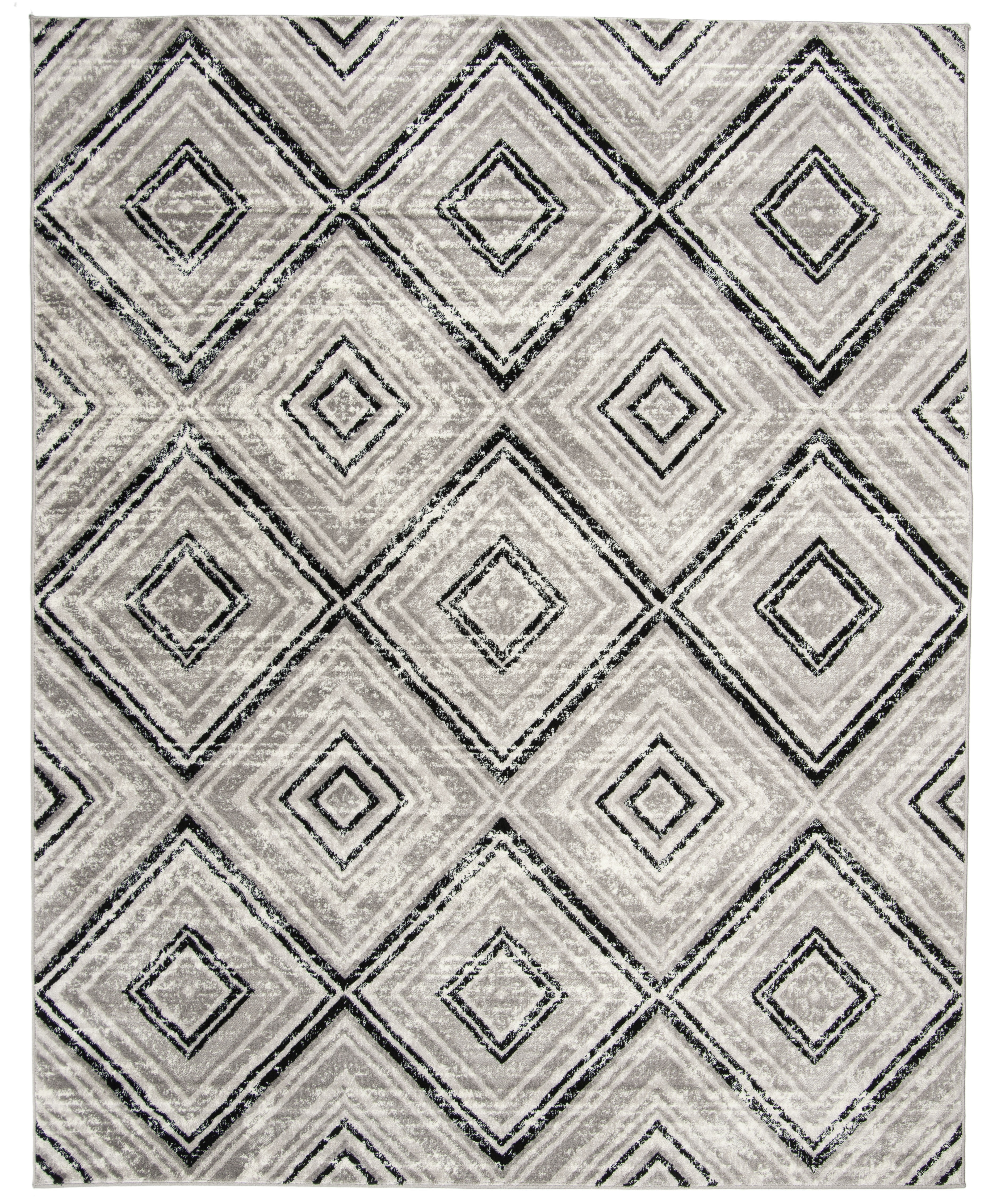 SAFAVIEH Skyler Cuthbert Geometric Area Rug, Grey/Black, 8' x 10'
